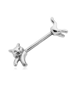 Cat Double Nipple Piercing DPN-27